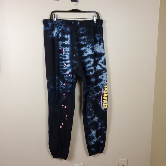 By Samii Ryan Black Tie-dye 'Your Star Sign is Showing" Jogger Sweatpants XXL - Picture 1 of 7